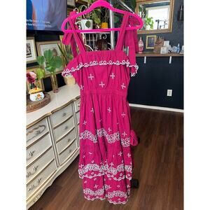 NWT Roller Rabbit Peonia Embroidered Eleanor Dress